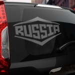 Наклейка надпись RUSSIA