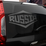 Наклейка надпись RUSSIA