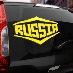 Наклейка надпись RUSSIA