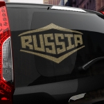 Наклейка надпись RUSSIA