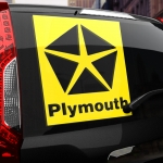 Наклейка Plymouth logo