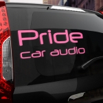 Наклейка PRIDE car audio