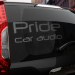 Наклейка PRIDE car audio