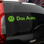 Наклейка Volkswagen. Das Auto.