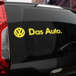 Наклейка Volkswagen. Das Auto.