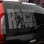 Наклейка We will rock you