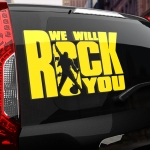 Наклейка We will rock you